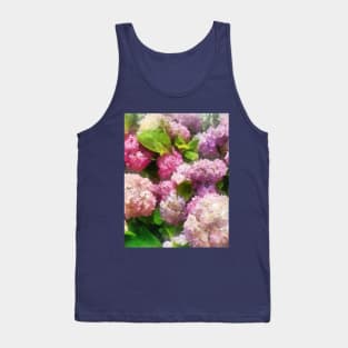 Pink and Lavender Hydrangea Tank Top